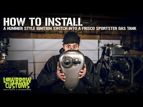 Видео: Как установить замок зажигания в стиле Hummer в бензобак Frisco Sportster для вашего чоппера