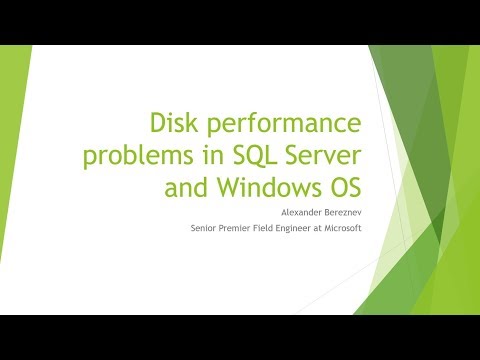 Видео: Disk performance problems in SQL Server Анализ производительности дисков в SQL Server