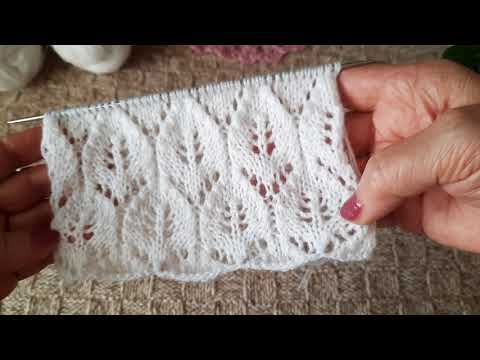 Видео: Шикарный теневой узор ЛИСТИКИ.