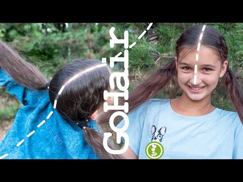 Видео: Как провести ровный пробор по центру // How to part hair right in the middle