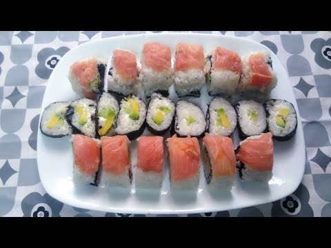 Видео: ДОМАШНО СУШИ 3 ВИДА 🍱