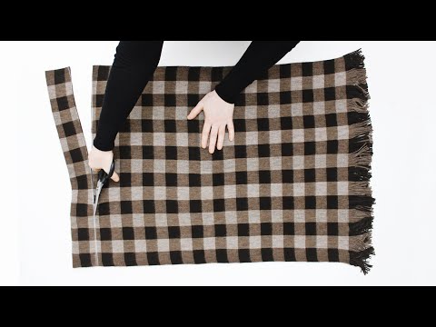 Видео: Переработайте старую зимнюю шаль в 2 очень простых наряда ♻️ 2 идеи по переработке шитья в 1