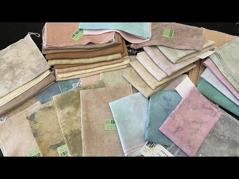 Видео: 🩷Моя мега крутая коллекция льнов ручного крашения (забугорные и не только)🙈