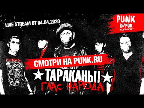 Видео: Тараканы! — Глас народа. Финал | Live Stream @ punk.ru | 04.04.2020