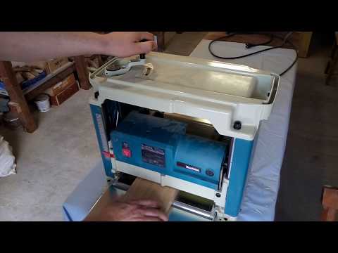 Видео: Рейсмус Makita 2012NB обзор, тест. Review of Makita 2012NB Planer