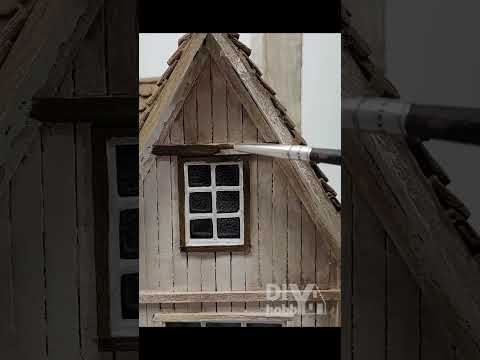 Видео: Осенний домик из картона #cardboardhouse #diy #shorts