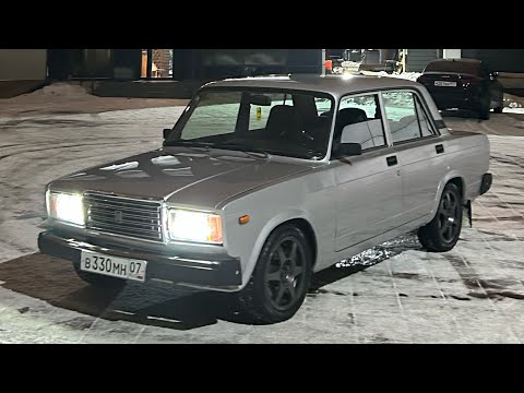 Видео: 16-рь ваз 2107 ночная Москва