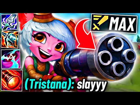 Видео: MINI-GUN TRISTANA просто НЕОСТАНОВИМА (Максимальная скорость атаки)