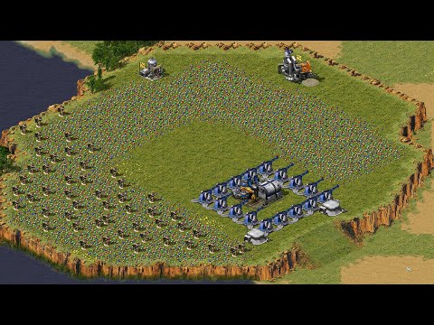 Видео: Red Alert 2 | Месть Юрия | 7 на 1 — карта Hello Kitty — сверхсложный ИИ — союзники — танк-призма
