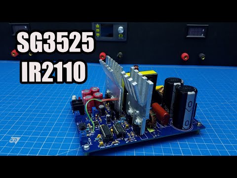 Видео: Мощный блок питания на SG3525 + IR2110. Бесперебойник #Часть2