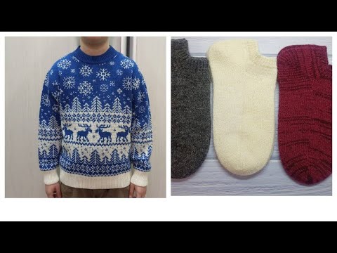 Видео: Расскажу чем я занималась и что у меня связалось  на вязальной машине и спицами.