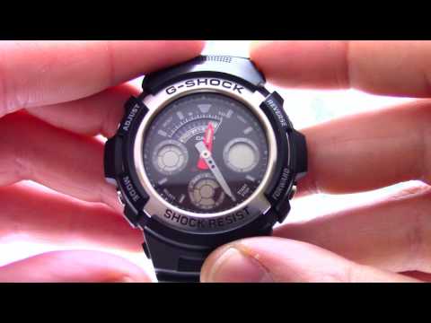 Видео: Часы Casio G-SHOCK AW-590-1A [AW-590-1AER] - Инструкция, как настроить от PresidentWatches.Ru