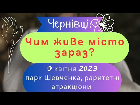 Видео: Чернівці зараз: як живе місто? 9 квітня 2023, парк Шевченка, атракціони