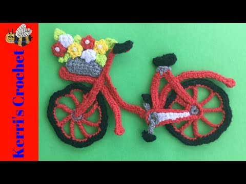 Видео: Урок вязания крючком велосипедной аппликации