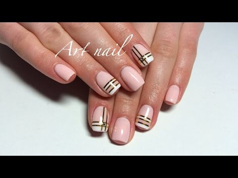 Видео: Маникюр с Лентой для Ногтей (Маникюр с Ленточками) Tape Manicure! Art Nail Designs