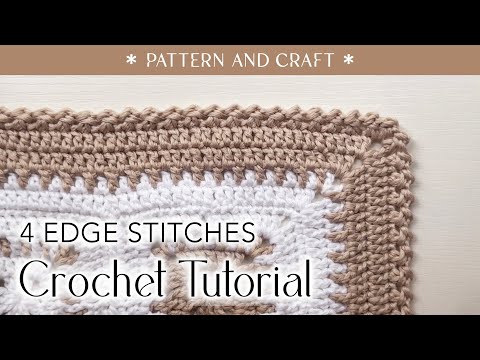 Видео: 4 кромочных шва для вязания крючком детского одеяла