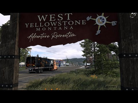 Видео: American Truck Simulator с грузом по Америке #165 Монтана - Канзас