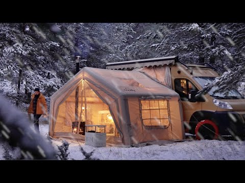 Видео: МЫ СДЕЛАЛИ ЗИМНИЙ САД ДЛЯ НАШЕГО КАРАВАНА В СНЕЖНОМ КЕМПЕ