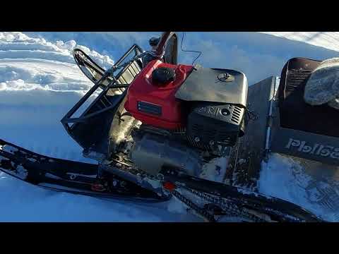 Видео: Миниснегоход Рыбак 2МТ  Выезд 23.01.2022 года