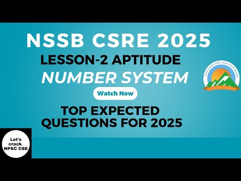 Видео: NSSB CSRE 2025 | Система исчисления | Урок 2