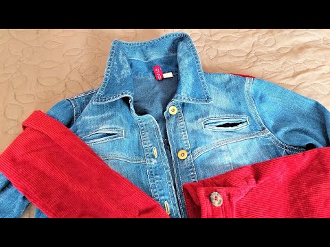 Видео: #DIY/ ОРИГИНАЛЬНАЯ ПЕРЕДЕЛКА ДЖИНСОВОЙ КУРТКИ/ REVERSING OLD CLOTHES/ 翻轉舊衣服