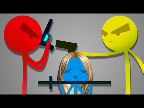 Видео: ДЕВУШКА СТИКМЕН ПРОТИВ ДВУХ ПАРНЕЙ - STICK FIGHT THE GAME