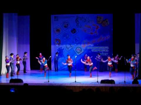 Видео: БГАУ ФПТ Смотр первокурсников 2013,Народный Американский танец "Кантри"