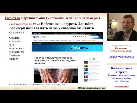 Видео: 3.2 Почему человек стареет?  Наука 3.  1 комментарий