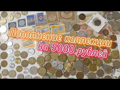 Видео: Пополнение коллекции НА 5000 РУБЛЕЙ!!! #монеты #монета #нумизматика #коллекция #монетымира 