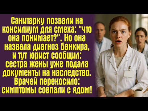 Видео: Санитарку позвали на консилиум для смеха: “что она понимает?”. Но она назвала диагноз банкира...