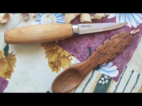 Видео: Нож Morakniv Wood Сarving 106. Резчицкий нож: обзор, проба по дереву