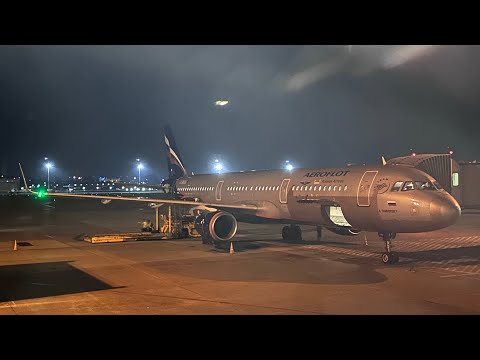 Видео: Посадка и руление к терминалу Airbus A321-200 А/К Аэрофлот "RA-73719”