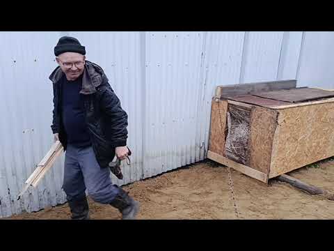 Видео: МУЖ ДЕЛАЕТ НОВУЮ БУДКУ ДЛЯ РЕКСА👋