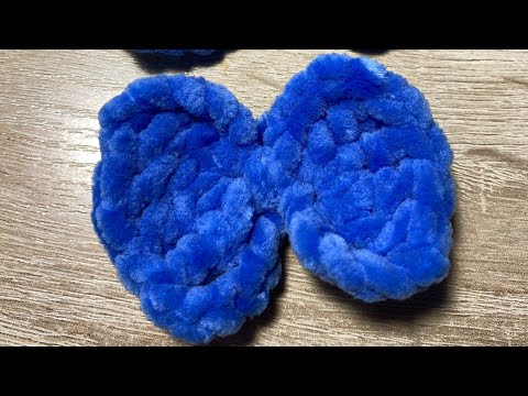 Видео: Мастер - класс . Бантик из плюшевой пряжи