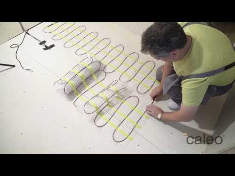 Видео: Монтаж кабельного теплого пола CALEO Easymat, Comfomat