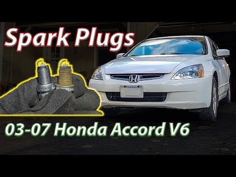 Видео: Замена свечей зажигания Accord V6 03-07