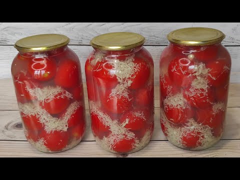 Видео: Вкуснейшие ПОМИДОРЫ  "В СНЕГУ" на зиму с ЧЕСНОКОМ.