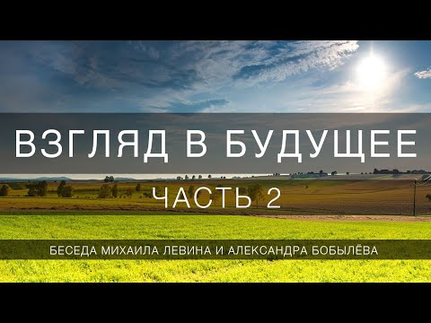 Видео: Взгляд в будущее, часть 2 // беседа Михаила Левина с Александром Бобылёвым