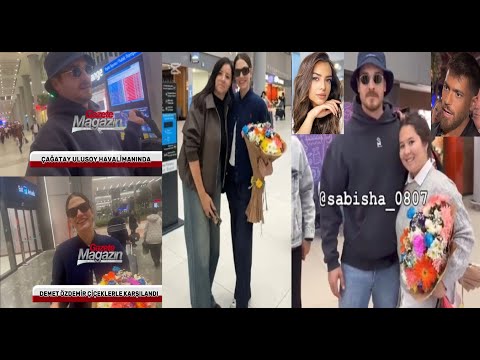 Видео: Бурное возвращение!»🌪️Удивительные кадры Чагатая и Демет в аэропорту Стамбула: