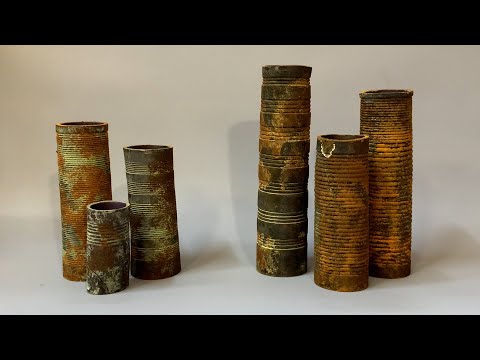 Видео: Ричард Раффан создает ржавые трубки из зеленого вяза.