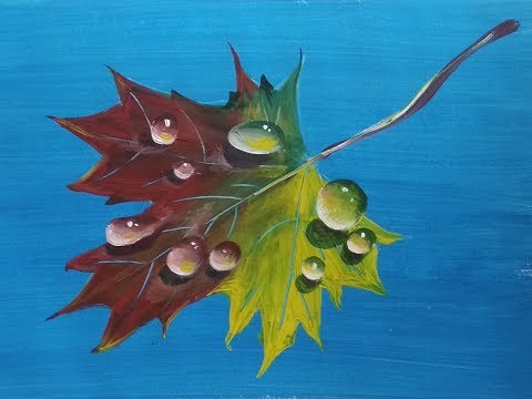 Видео: Мастер класс. Гуашь. ЦВЕТНЫЕ КАПЕЛЬКИ