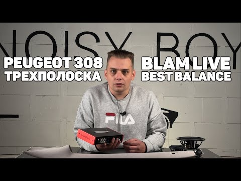 Видео: Peugeot 308. Трехполосная акустическая система. Blam Live.