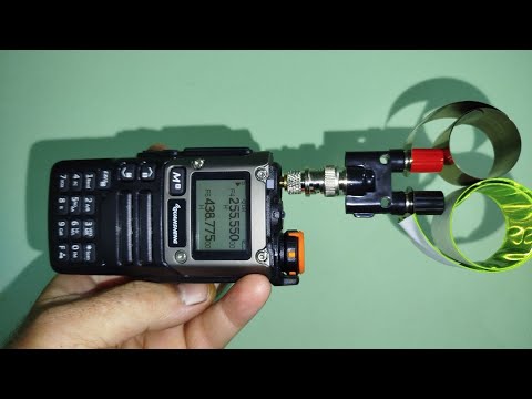 Видео: Самодельная антенна для радиостанции Quansheng,работа на передачу.