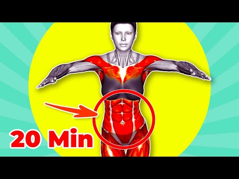 Видео: ➜ Устранение жира на верхнем и нижнем животе ➜ Интенсивная тренировка для кора в стоячем положении