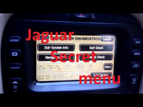 Видео: Секретное меню навигации ягуар Jaguar navigation secret menu