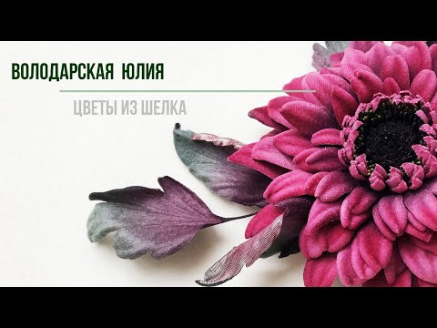 Видео: Гербера из бархата