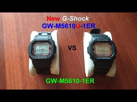 Видео: Часы Casio G-Shock GW-M5610U-1ER новый модуль 3495, сравнение с 3159.