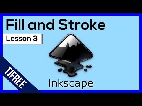 Видео: Урок 3 по Inkscape — Настройки заливки и обводки