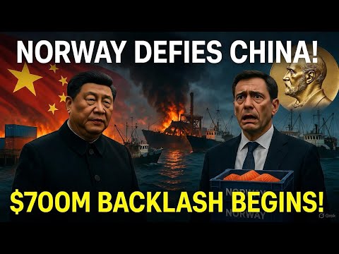 Видео: Норвегия бросила вызов Китаю, получив Нобелевскую премию. Теперь ее лососевая индустрия стоимость...