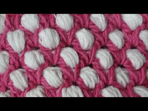 Видео: Узоры вязания Двухцветный узор по кругу 63